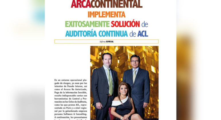 Arca Continental Implementa Exitósamente Solución de Auditoría Contínua ACL